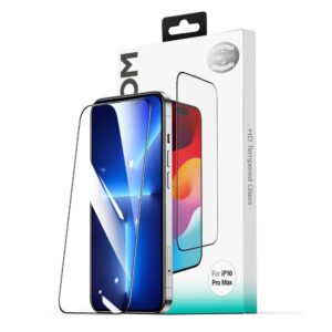 Aizsargstikls Joyroom  Joyroom JR-MLG0278 2.5D HD Dustproof Tempered Glass with Black Frame for iPhone 15 Plus/16 Plus 