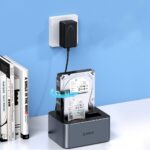 Kitas kompiuterio priedas Orico  Orico 6626C3-C-V1 2-Drive Docking Station with Offline Clone Function 2.5"/3.5" SATA HDD/SSD - Gray 