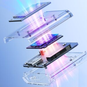 Other Computer Accessory Orico  Orico TC20-M2-10G M.2 NVME USB-C 3.2 Disk Caddy - Transparent 