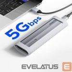 Other Computer Accessory Orico  Orico AXM2S-G2-V1 M.2 NVME/NGFF USB-C/USB-A to USB-C 6Gb/s / 10Gb/s Disk Caddy - Gray 