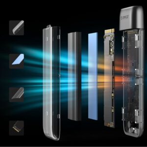 Other Computer Accessory Orico  Orico TXM2-C3 M.2 NVME USB-C 3.2 10Gb/s Disk Drive - Gray 