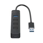 Parveidotājs Orico  Orico TWU32-4A USB-A 3.1 hub / 1x USB-A 3.1 + 3x USB-A 2.0 + USB-C 5V/3A - black 