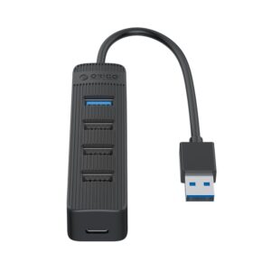 Parveidotājs Orico  Orico TWU32-4A USB-A 3.1 hub / 1x USB-A 3.1 + 3x USB-A 2.0 + USB-C 5V/3A - black 