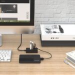 Üleminek Orico  Hub Orico W5P-U2-030 4x USB-A 2.0 30cm - black 