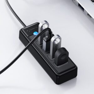 Parveidotājs Orico  Hub Orico PW4U-U3 USB-A / 4x USB-A 3.0 - black 