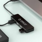 Adapteris Orico  Orico FL01 USB-A Hub Docking Station 4x USB-A 2.0 - Black 