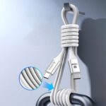 Kabelis Orico  Orico CDX 100W 5A Power Delivery USB-C - USB-C 1m Cable - White 