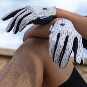 Jalgratta tarvik Rockbros  Rockbros sports gloves full spring-summer size L - white and black 
