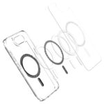 Back panel cover Spigen  Spigen Ultra Hybrid MagSafe iPhone 16e Carbon Fiber Case - Clear 