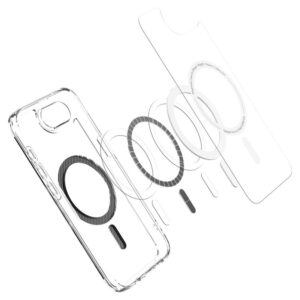 Aizmugurējais vāciņš Spigen  Spigen Ultra Hybrid MagSafe iPhone 16e Carbon Fiber Case - Clear 