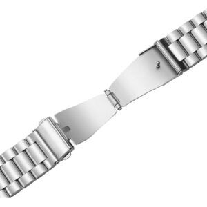 Siksniņa Puro  Puro METAL Stainless Steel Strap for Samsung Galaxy Watch 4 / 4 Classic / 5 / 5 Pro / 6 / 6 Classic - Silver 