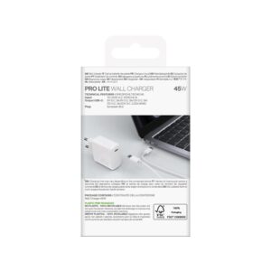 Adapteris Puro  Puro PROLITE 45W USB-C Wall Charger - White 