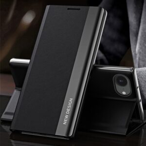 Nugarėlės dėklai Hurtel  Sleep Case Pro for iPhone 16e with Flip and Stand - Black 