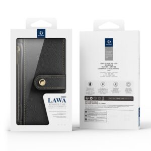 Aizmugurējais vāciņš Dux Ducis  Dux Ducis Lawa Leather Case for iPhone 16 Pro Max - Black 