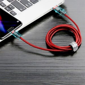 Cable Baseus  Baseus Cafule USB-A / USB-C QC 3.0 3A cable 1 m - red 