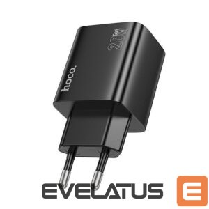 Adapteris Hoco  Phone charger Hoco 2 x USB C + 2 x USB A QC3.0 PD 3A 20W N55 black 