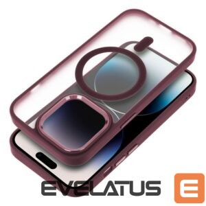 Aizmugurējais vāciņš OEM - MATTE MAG COVER case compatible with MagSafe for IPHONE 17 Pro Max plum red 