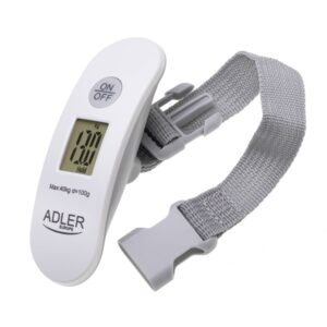 Scales Adler  | Travel Luggage Scale | AD 8189 | Maximum weight (capacity) 40 kg | Accuracy 100 g | White 