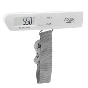 Scales Adler  | Travel Luggage Scale | AD 8191 | Maximum weight (capacity) 50 kg | Accuracy 10 g | Grey 