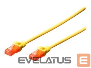 Converter Digitus  Patch cord | CAT 6 U-UTP | AWG 26/7 | Cable length: 2 m | Yellow 