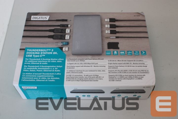 Juhtmevabad kõrvaklapid Digitus SALE OUT. Universal Docking Station, USB 3.0, 7-Port, Travel 2x Video, 3x USB 3.0, 1x USB-C, RJ45, Audio | | Thunderbolt 3 Dockingstation 8K, USB Type-C | Ethernet LAN | Warranty 24 month(s) | DAMAGED PACKAGING, UNPACKED, USED