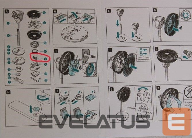 Ventilaator Duux SALE OUT. Whisper Flex Smart Fan with Battery Pack, Black | | Smart Fan | Whisper Flex Smart Black with Battery Pack | Stand Fan | PACKAGE DAMAGED, UNPACKED, MISSING SCREWS | Black | Diameter 34 cm | Number of speeds 26 | Oscillation | 2-22 W | Yes | Timer