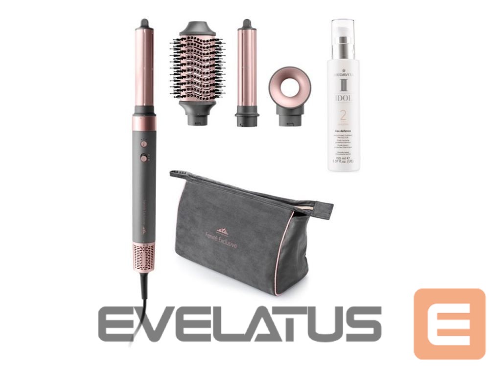 Fööni pintsel ETA | Multifunctional Hot Air Styler | 032390000 Fenité Exclusive | Ion conditioning | Number of heating levels 3 | 1400 W | Gray