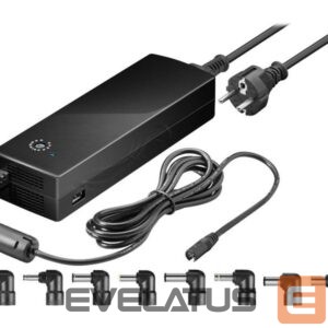 Kabelis Goobay  55004 Notebook Power Supply 134.5 W, Black 