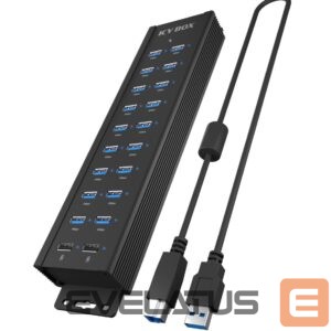 Other Computer Accessory Raidsonic  | 20-in-1 USB HUB with power supply, on/off button and mounting brackets | IB-HUB1720-U3 
