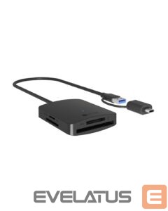 Üleminek Raidsonic  4-in-1 Card Reader with USB 3.2 Gen 1 Type-A + Type-C | IB-CR302-CU3 