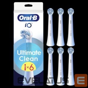 Zobu birste Oral-B  Replaceable toothbrush heads | iO UltimateClean | Heads | For adults | Number of brush heads included 6 | White 