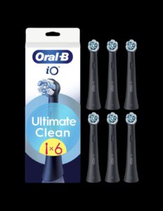 Zobu birste Oral-B  Replaceable toothbrush heads | iO UltimateClean | Heads | For adults | Number of brush heads included 6 | Black 