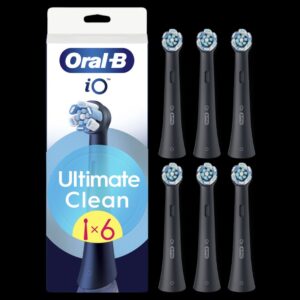 Zobu birste Oral-B  Replaceable toothbrush heads | iO UltimateClean | Heads | For adults | Number of brush heads included 6 | Black 