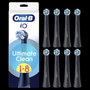 Zobu birste Oral-B  Replaceable toothbrush heads | iO UltimateClean | Heads | For adults | Number of brush heads included 8 | Black 