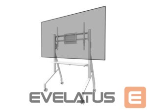 TV kronšteini NEOMOUNTS  MOVE Go FL50-525WH1 TV trolley - 55-86" - max 76 kg - manual h 106-136 cm - VESA 100x100-900x600 - incl. hardware shelf - lockable 