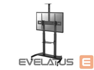 Televizoriaus laikiklis NEOMOUNTS  PLASMA-M1950E TV trolley - 60-100" - max 100 kg - manual h 134-166 cm - VESA 200x200-1000x600 - incl. cam/hardware shelf - black 