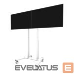 Televizoriaus laikiklis NEOMOUNTS  MOVE ADM-875WH2 Screen adapter from 1 to 2 screens - 42-65" - max 40 kg/screen - VESA 100x100-800x400 - lockable (excl. lock) - su 