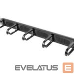 Citas preces Lanberg  19" cable management brush panel 5 rings type B 1U, black | 