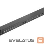 Kitos prekės Lanberg  19" cable management panel type A 1U, black | 