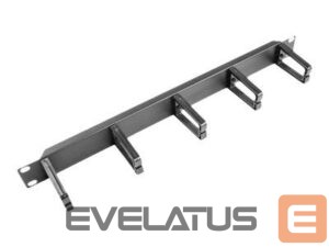 Citas preces Lanberg  19" cable management panel with 5 plastic holders 1U type B, black | 