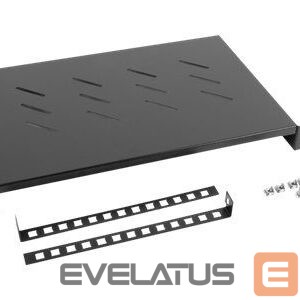 Citas preces Lanberg  19" fixed shelf 1U/483x300mm max load capacity up to 25kg, black | 