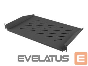 Citas preces Lanberg  19" fixed shelf 1U/483x315mm max load capacity up to 25kg, black | 