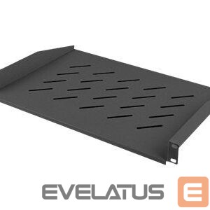 Citas preces Lanberg  19" fixed shelf 1U/483x315mm max load capacity up to 25kg, black | 