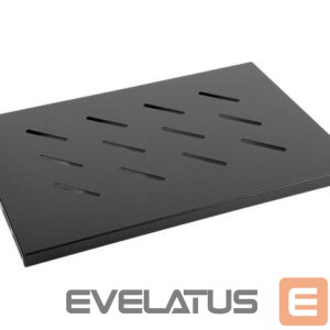 Citas preces Lanberg  19" fixed shelf 1U/486x270mm max load capacity up to 120kg, black | 