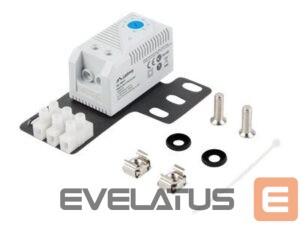 Kitos prekės Lanberg  Closed-loop thermostat 10A for rack cabinets with 19" ear and terminal block, gray | 