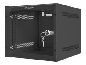 Serveri Lanberg  Rack cabinet 10" wall-mount 4U/280x310 (flat pack) with glass door, black | 