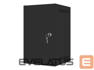 Serveriai Lanberg  Rack cabinet 10" wall-mount 9U/280x310 for self-assembly with metal door (flat pack), black | 