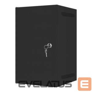 Serverid Lanberg  Rack cabinet 10" wall-mount 9U/280x310 for self-assembly with metal door (flat pack), black | 