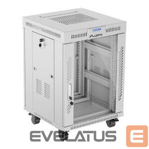 Servers Lanberg  Rack cabinet 19" free-standing 15U/600x600 (flat pack) with glass door ICD V2, grey | 