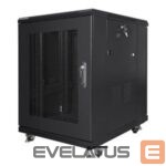Serveri Lanberg  Rack cabinet 19" free-standing 15U/600x800 (flat pack) with mesh door, black | 